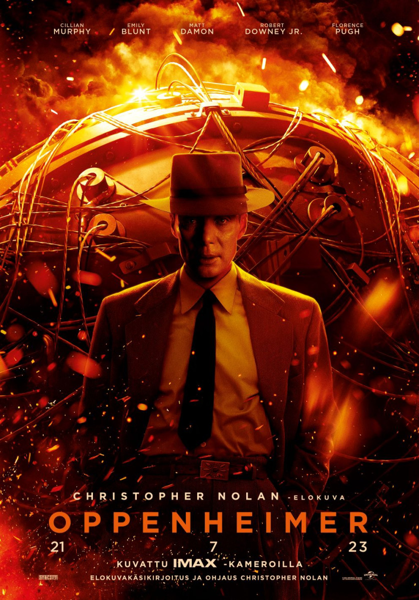 Oppenheimer-elokuvan virallinen juliste