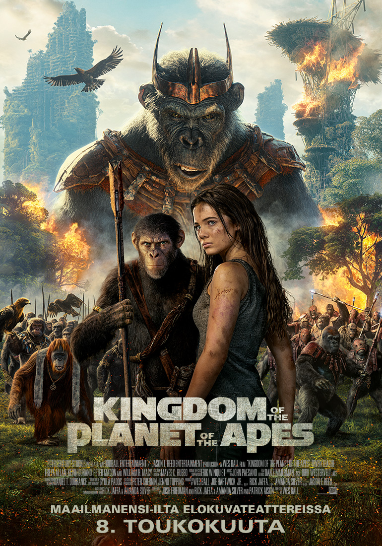 Kingdom of the Planet of the Apes -elokuvan juliste (© 20th Century Studios)