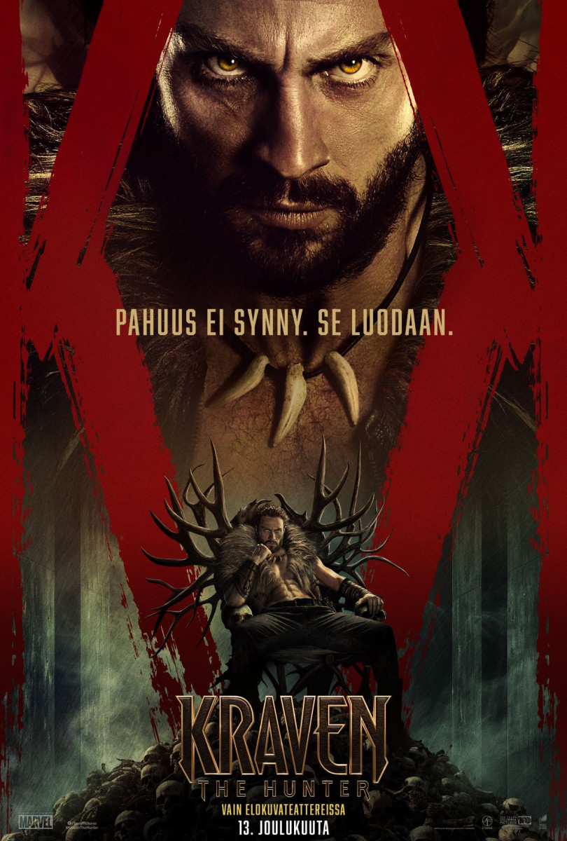 Kraven the Hunter -elokuvan virallinen juliste (© CTMG)