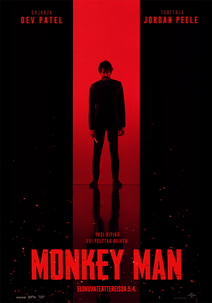 Monkey Man -elokuvan juliste (© Universal Studios)