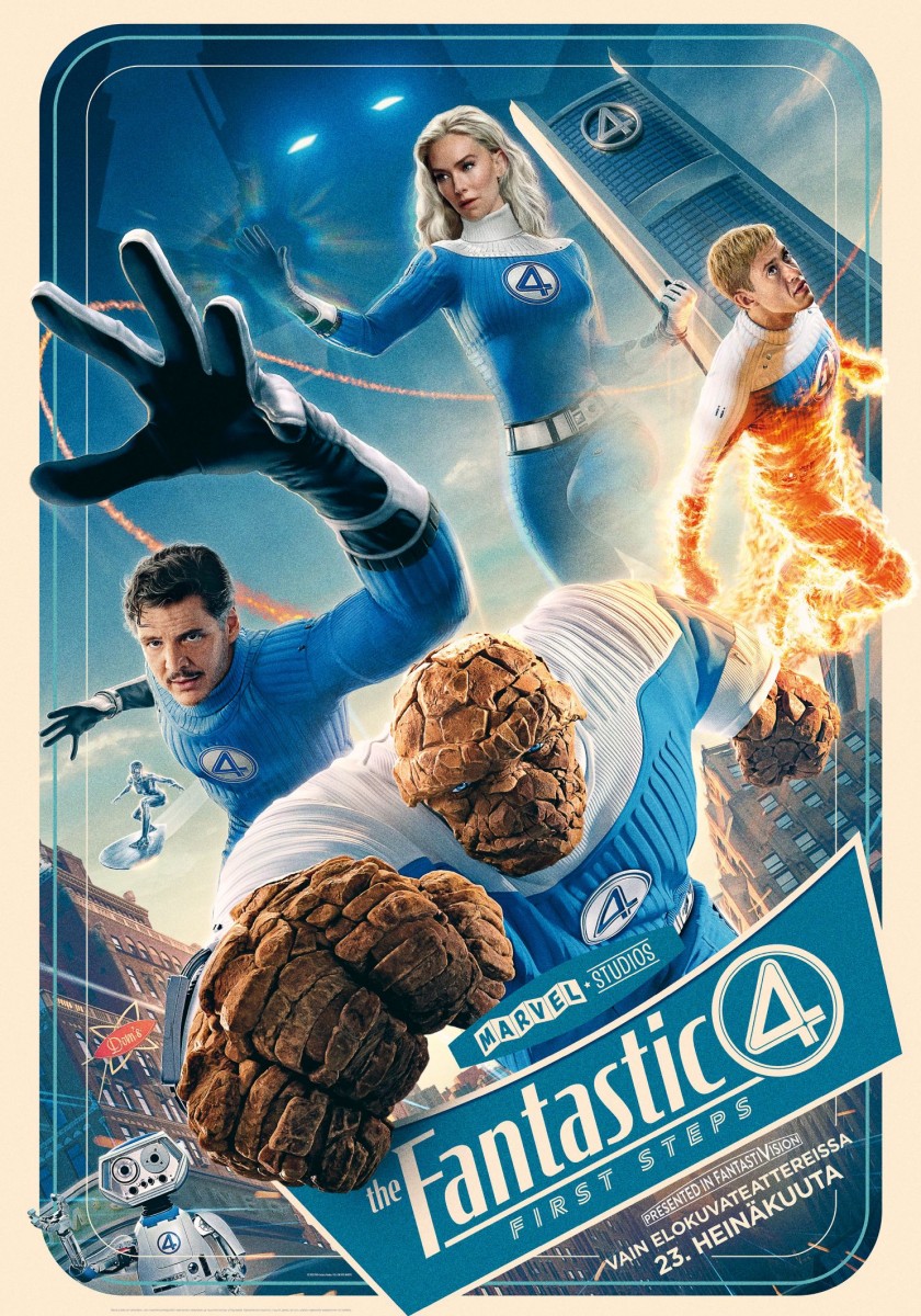 The Fantastic Four: First Steps -elokuvan virallinen juliste ( © 20th Century Studios)