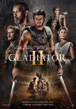 Gladiator II -elokuvan virallinen juliste (© Paramount Pictures)