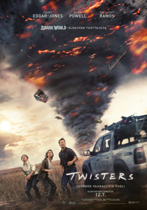 Twisters-elokuvan virallinen juliste (© Warner Bros. Entertainment)