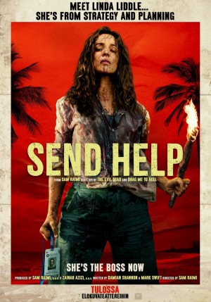 Send Help (© 20th Century Studios) Send Help -elokuvan virallinen juliste (© 20th Century Studios)